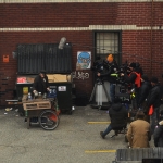 Seth Rogan filming Pickled in Pittsburgh next to EM Media